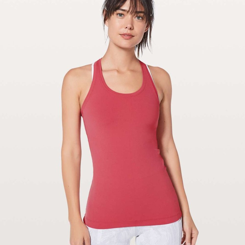 Lululemon cool racerback size 8 vintage rose - HEMMED